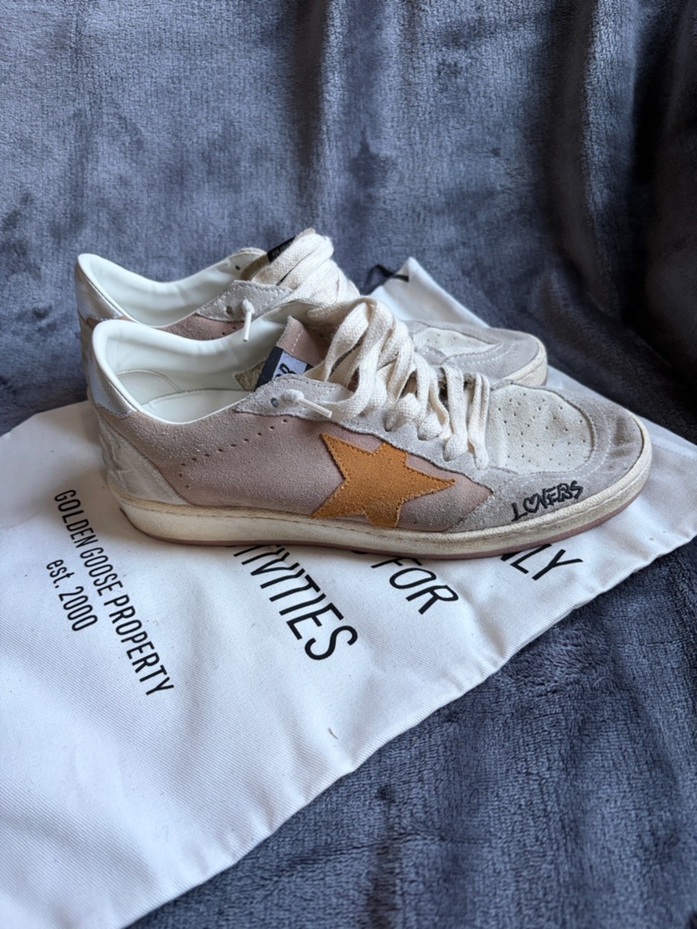 Golden Goose Suede BALLSTAR with dust bag